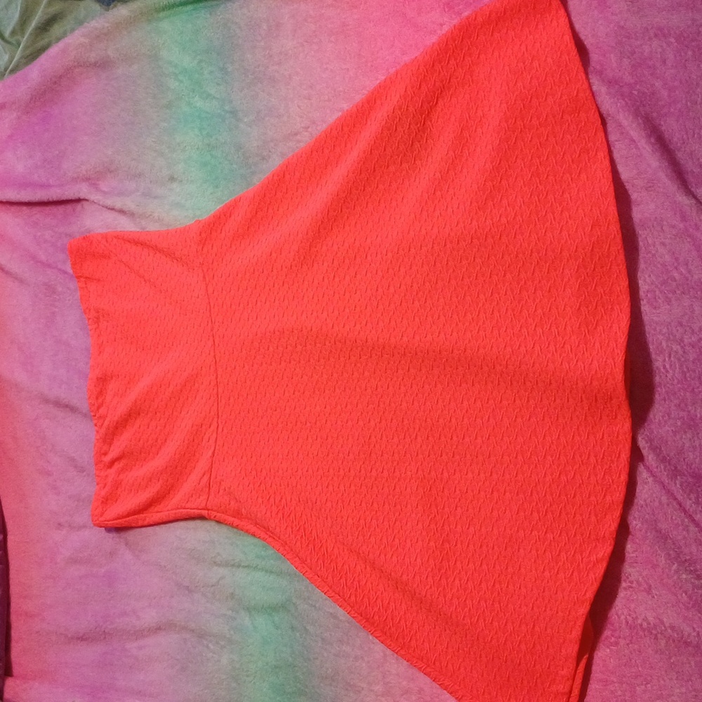 Orange sleeveless dress